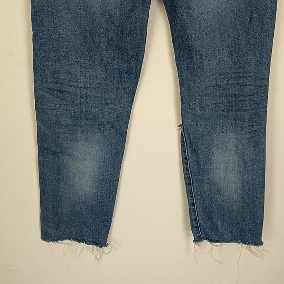 Taylor Hill Joes Jeans Womens 28 Jeans Med Wash Distressed High Rise Straight - Picture 7 of 10